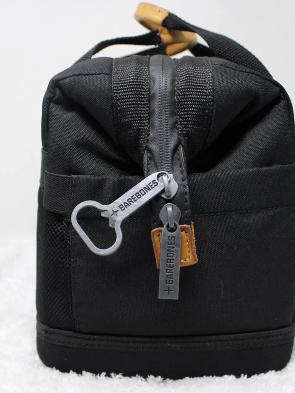 Barebones Cooler Bag Black Living Insulated Lunch Tote Canvas w/ Bottle Opener